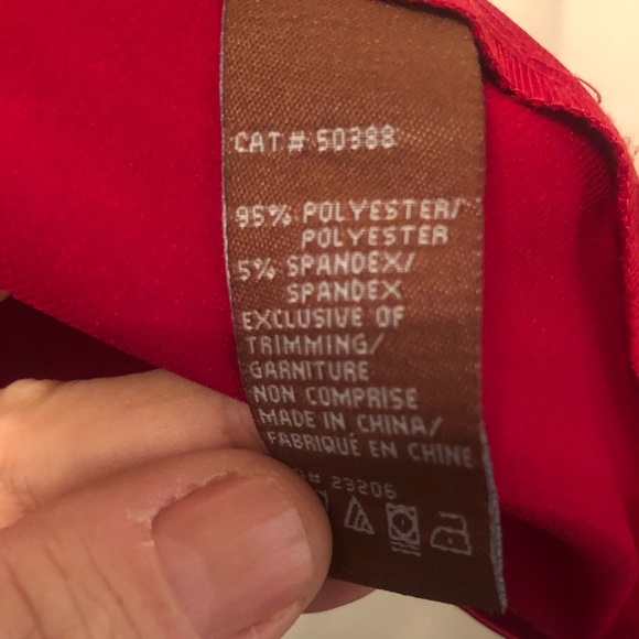 Vintage red Jessica Sleeveless Ruffle Top. Size 18. Exl.beautiful blouse - Picture 5 of 7